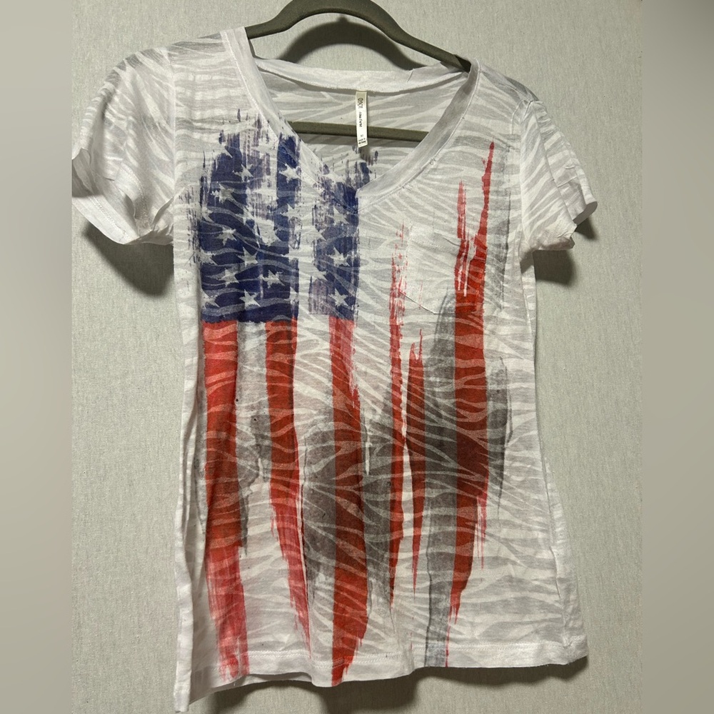 Patriotic Short Sleeve Graphic T-Shirt M